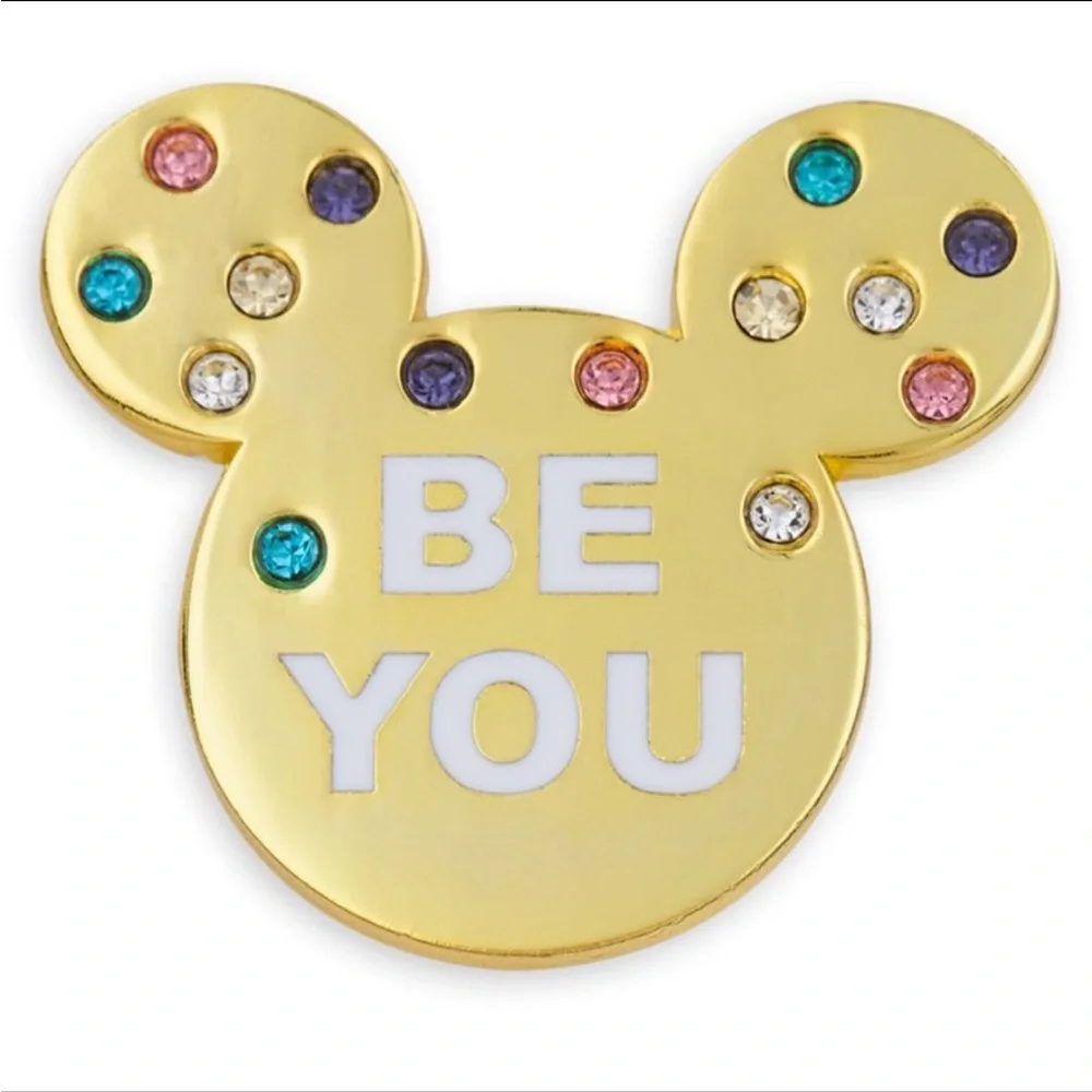 Mickey Minnie Be Flair Pin Set Disney Parks Be Kind You Strong